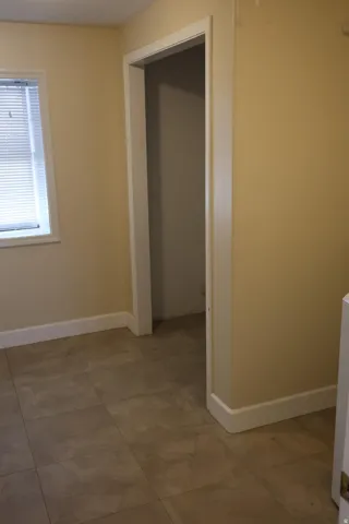 Hallway with baseboards