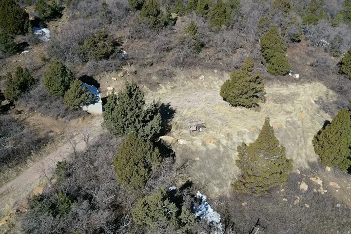 Aerial view of property and surrounding area