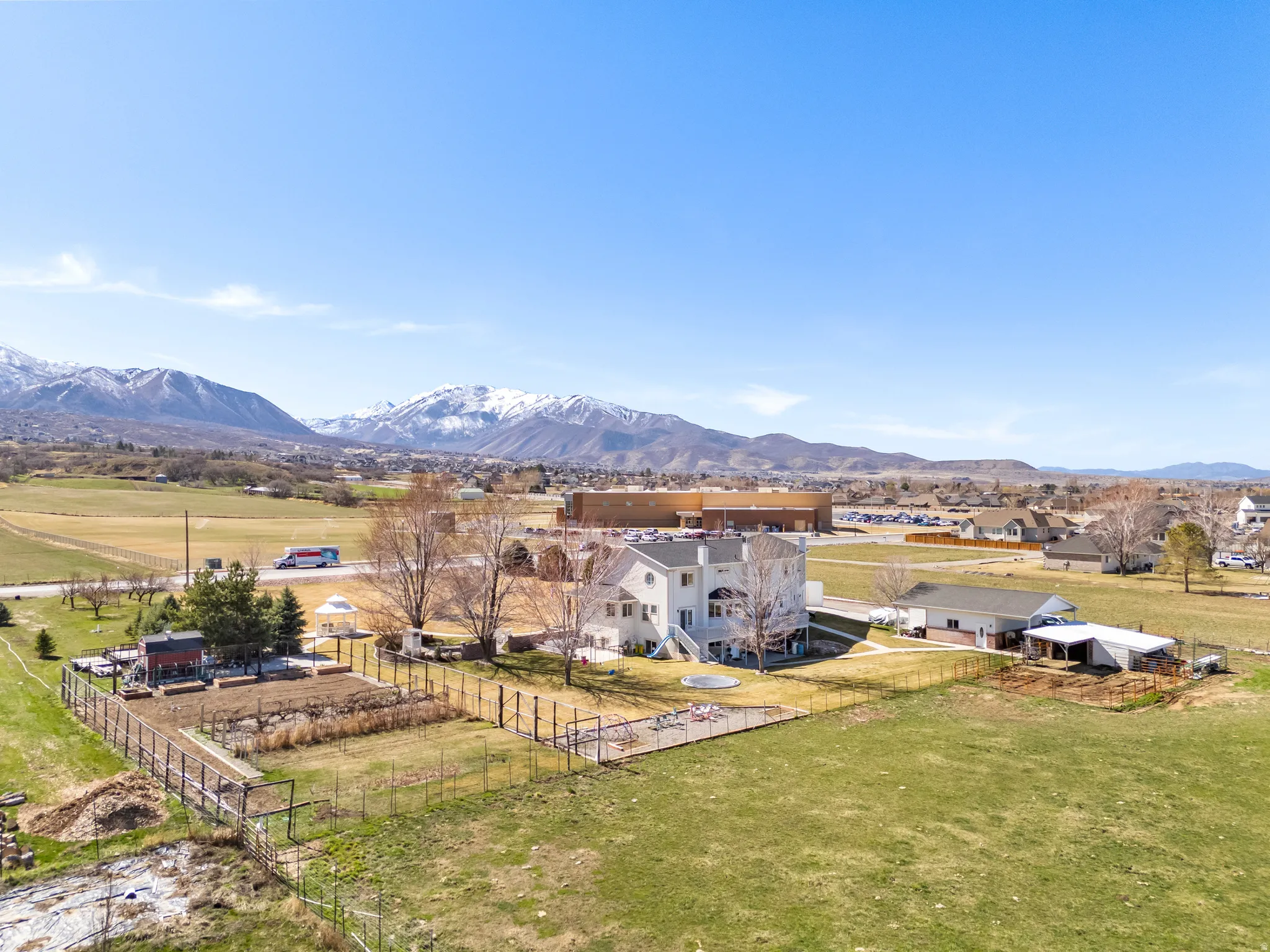 View of mountain backdrop