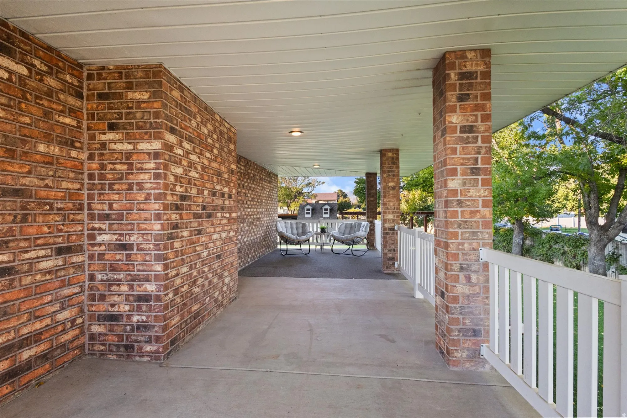 View of wraparound porch