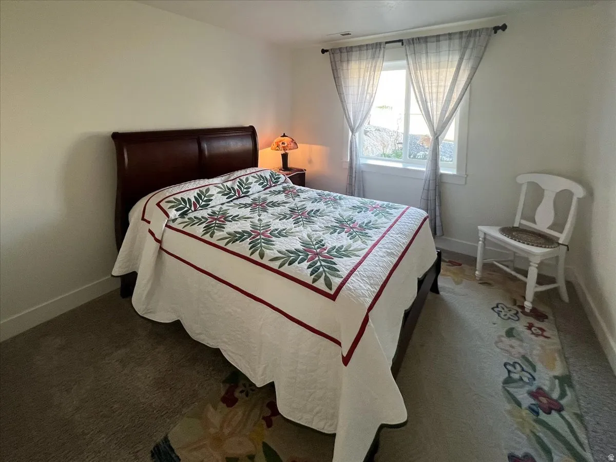 Bedroom with baseboards
