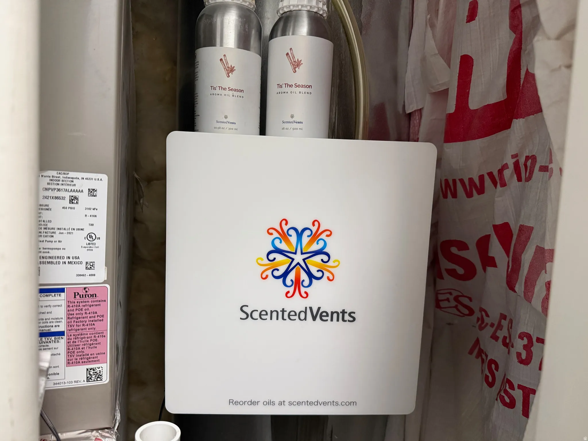 Scented Vents System to help your home smell amazing through your forced air. Water softner.