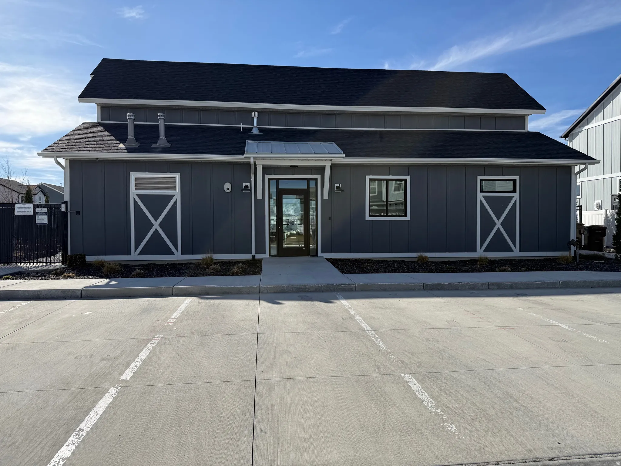 View of front of club house