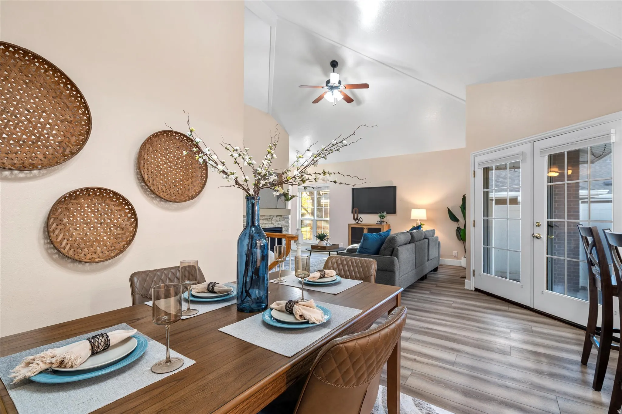 Defined dining space with stylish finishes and open sightlines to the living room, ideal for everyday meals or hosting guests.