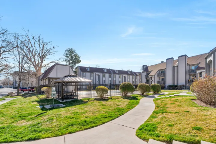 View of home's community with a gazebo and a patio