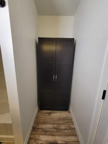 Hallway with storage