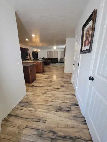 Hallway to kitchen and Family Room