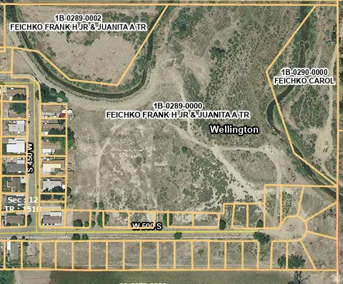 Map of property location with property boundaries highlighted