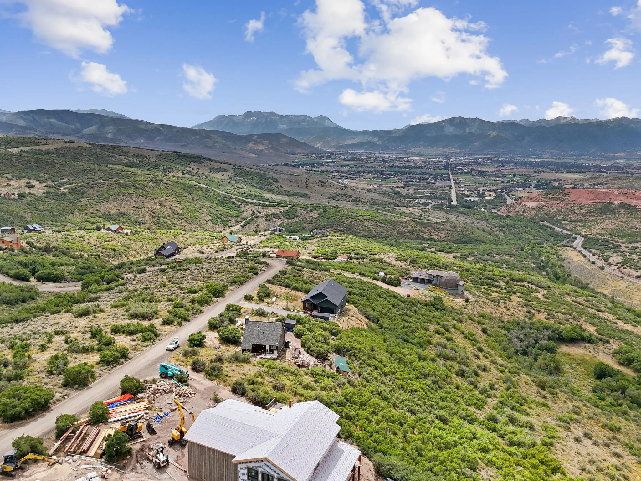 Aerial view of mountains