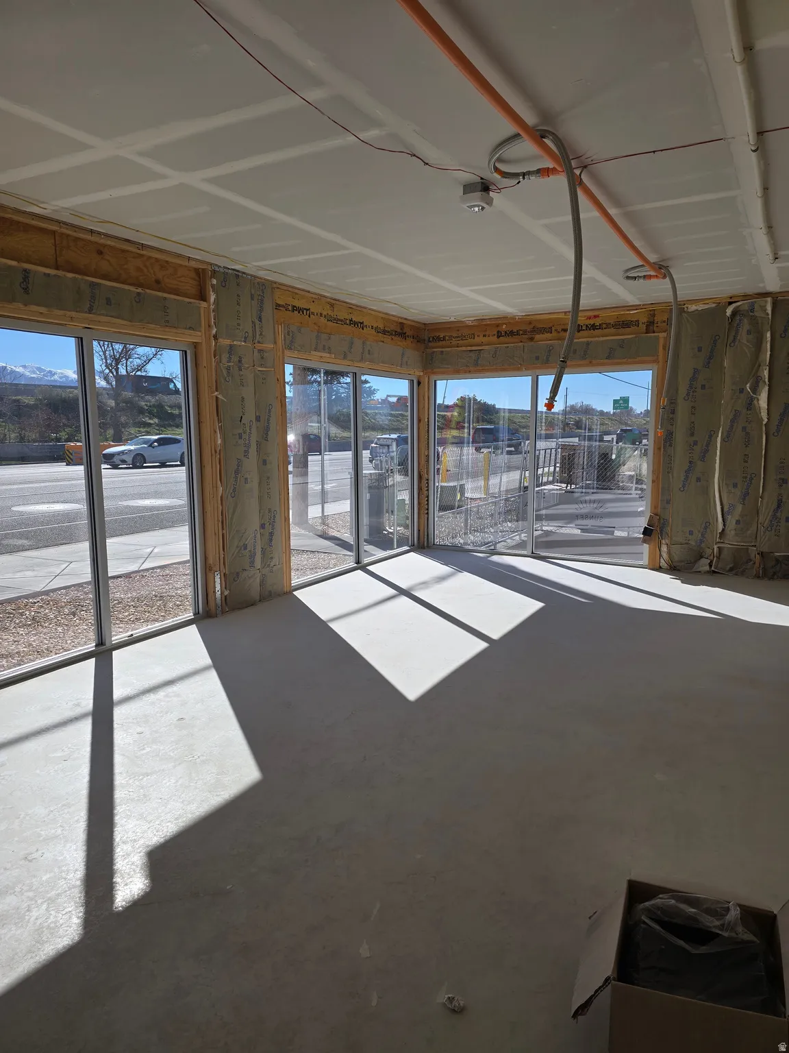 View of unfurnished retail / office space.