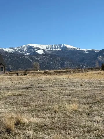 Mountain view with rural landscape