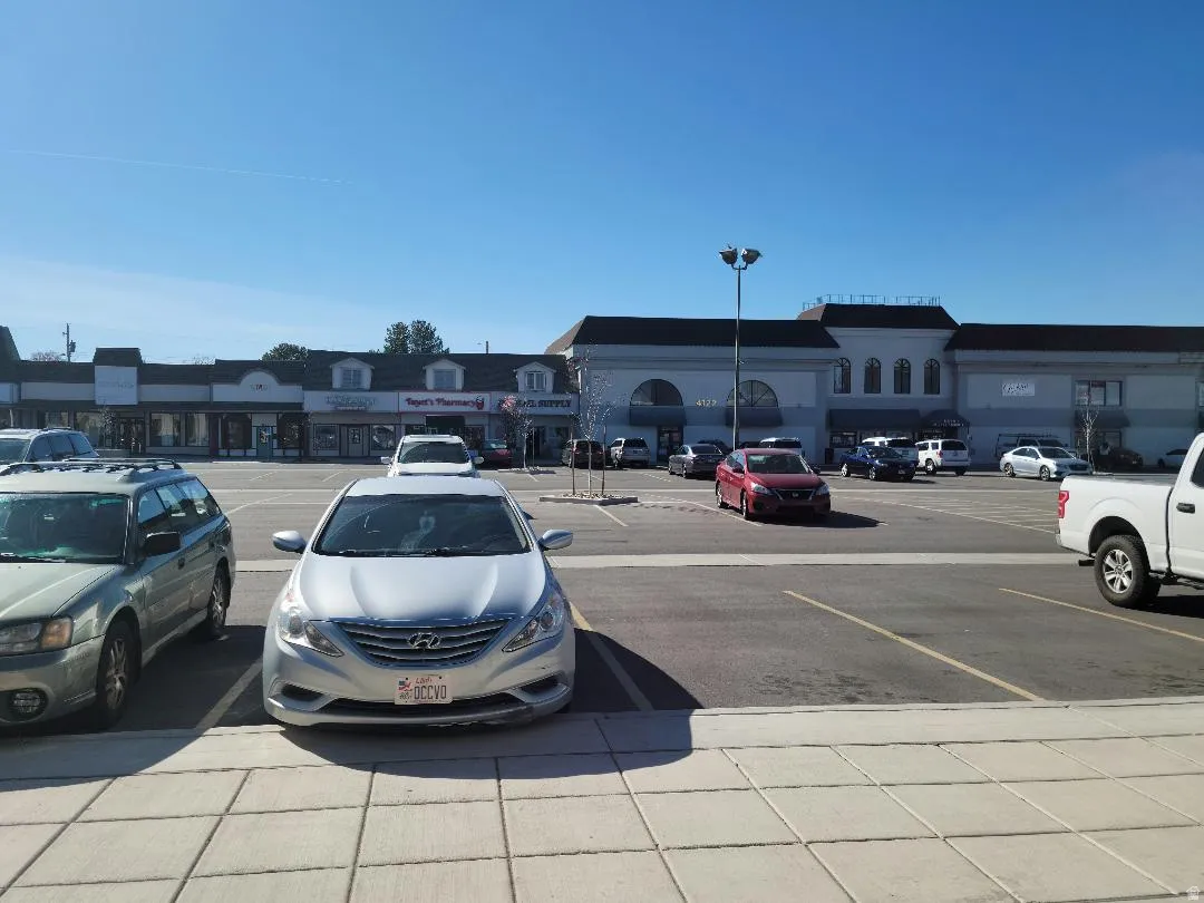 View of uncovered parking lot