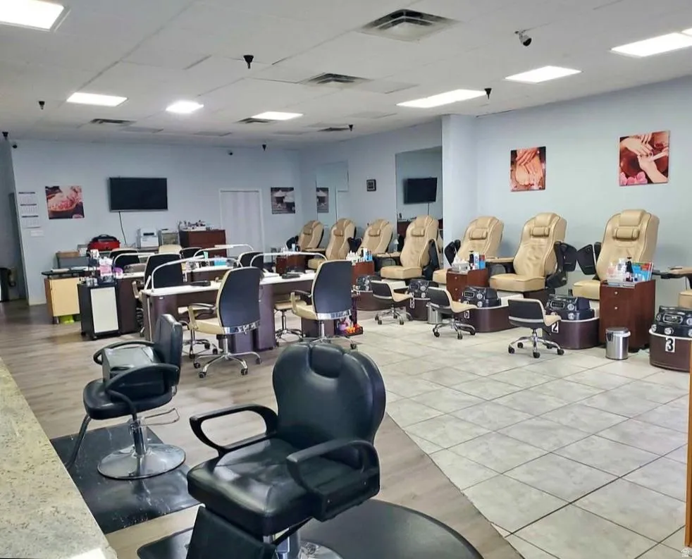 Misc room with a paneled ceiling