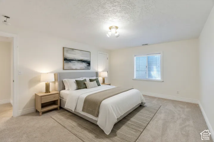 Basement Bedroom Virtually Staged