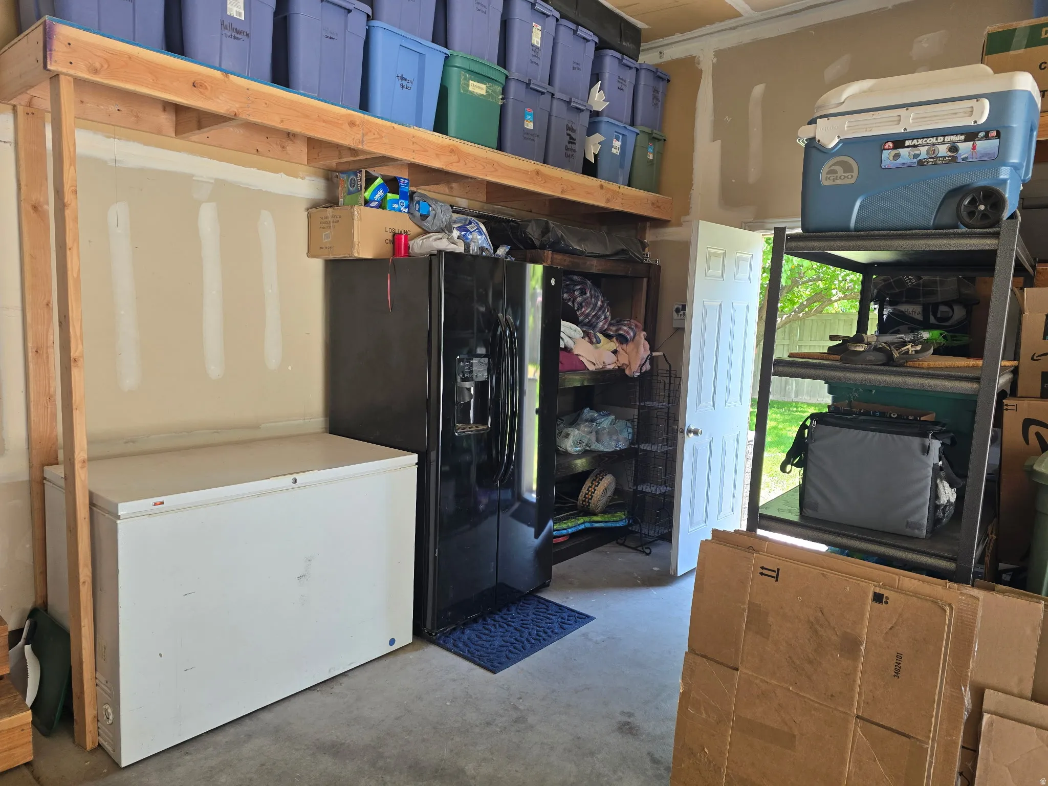 2 Car Garage wth plenty of room for shelving and storage