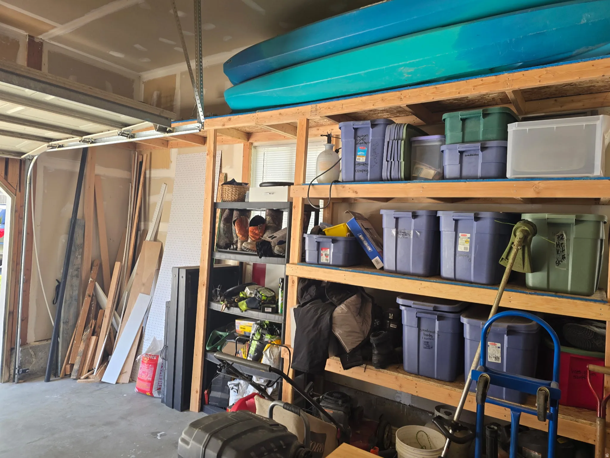2 Car Garage wth plenty of room for shelving and storage