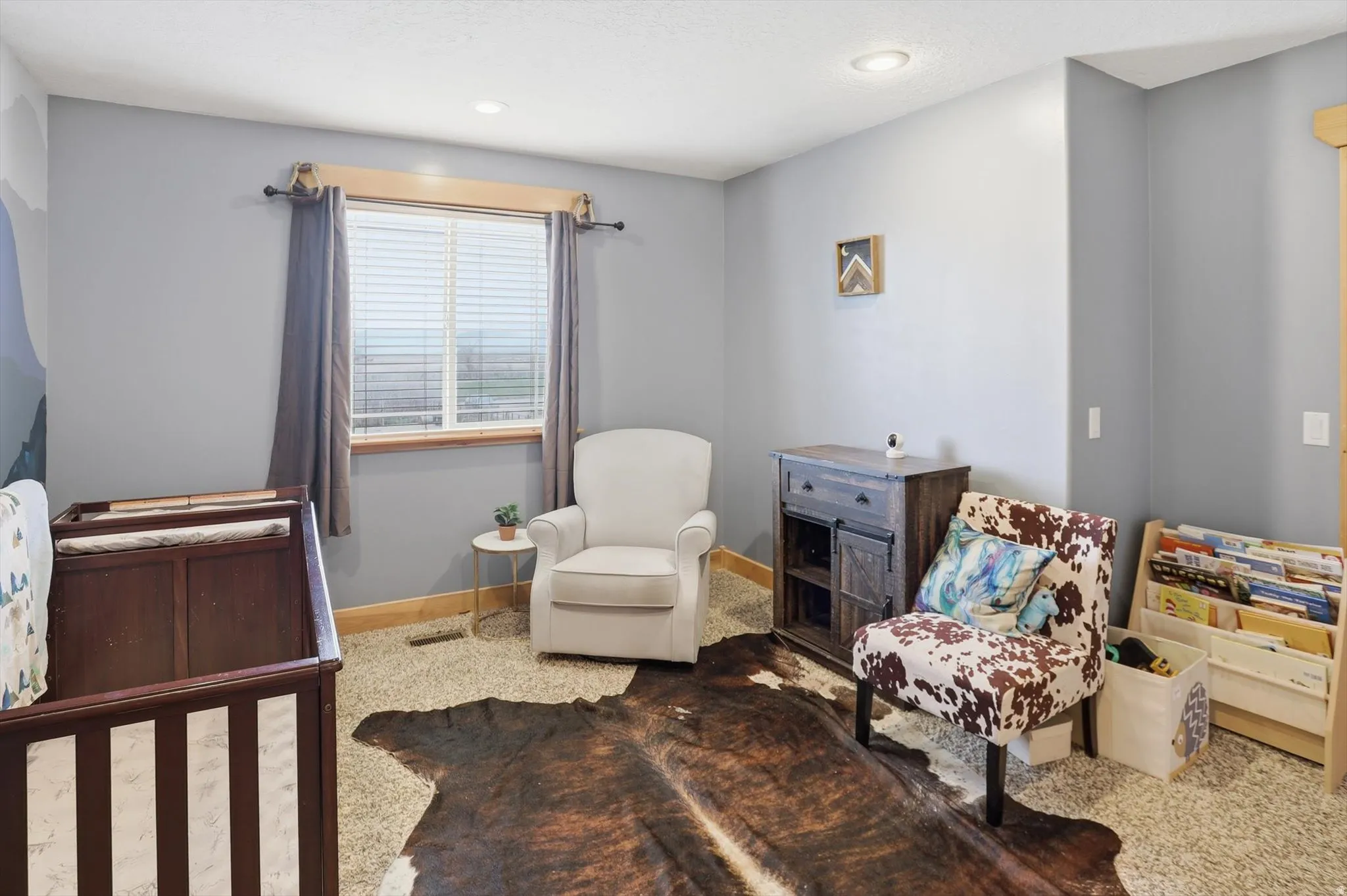 Bedroom featuring recessed lighting