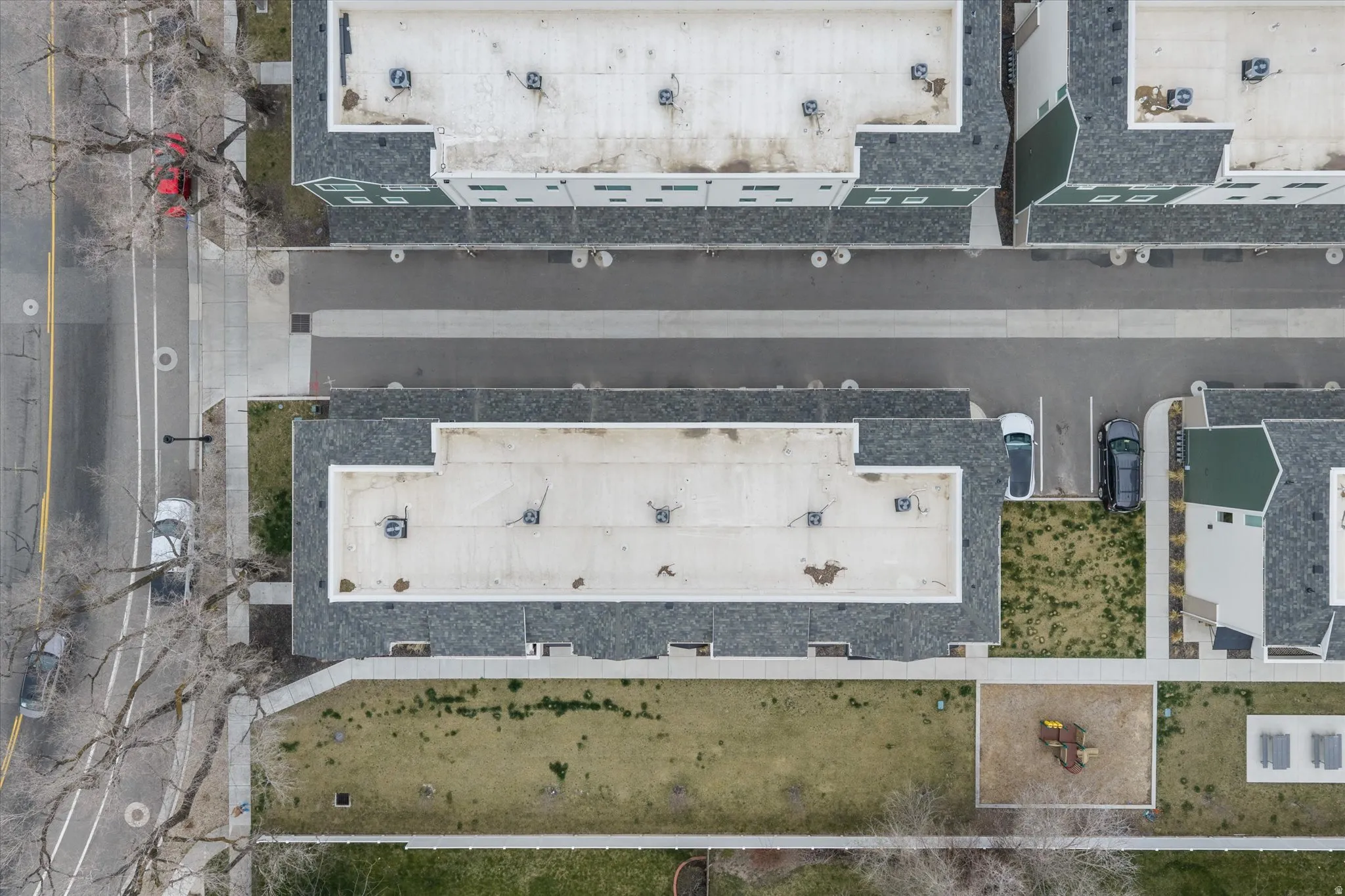 Bird's eye view from above.