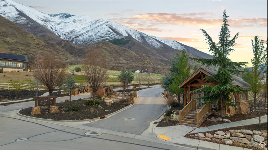 View of mountain background