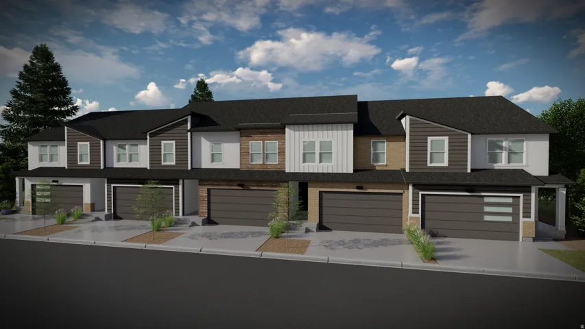 View of front of property featuring concrete driveway, a shingled roof, a garage, and board and batten siding