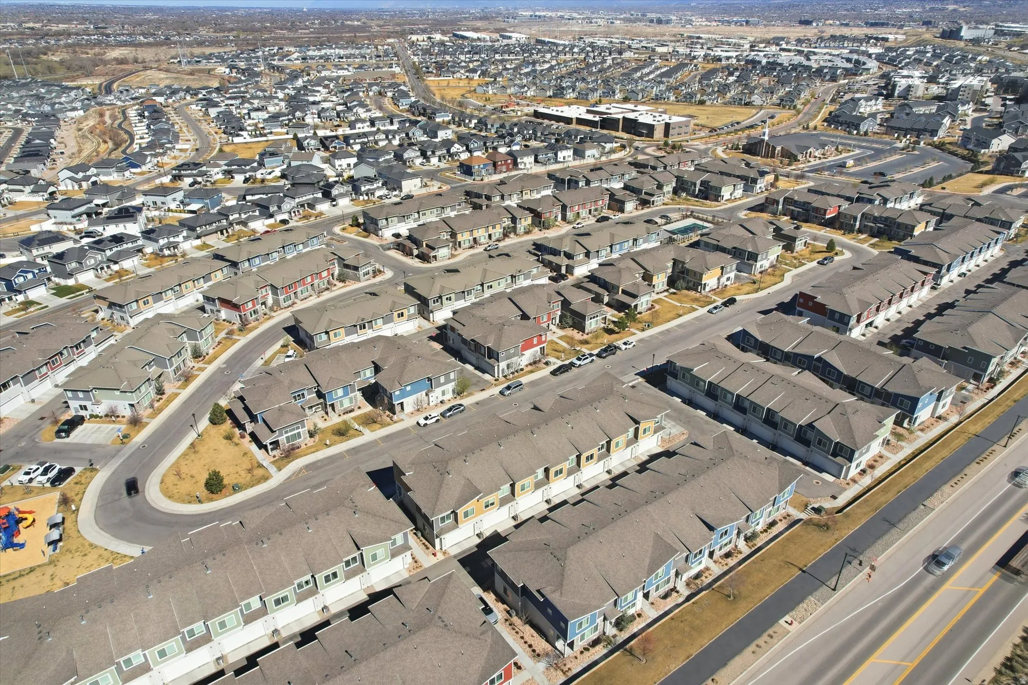 Aerial view of property's location