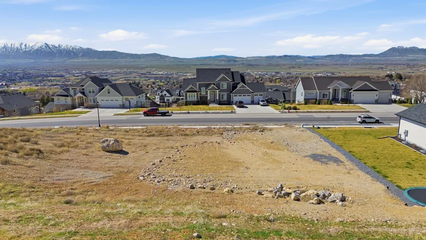 Mountain view with nearby suburban area