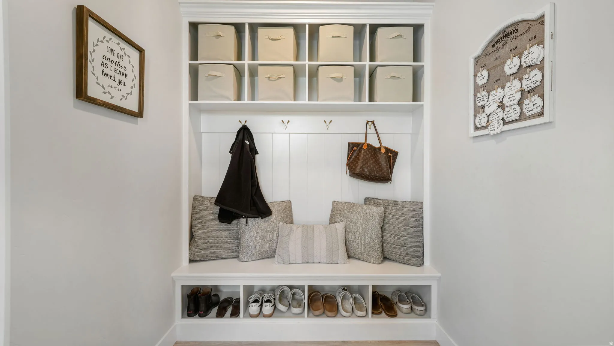 Mudroom featuring baseboards