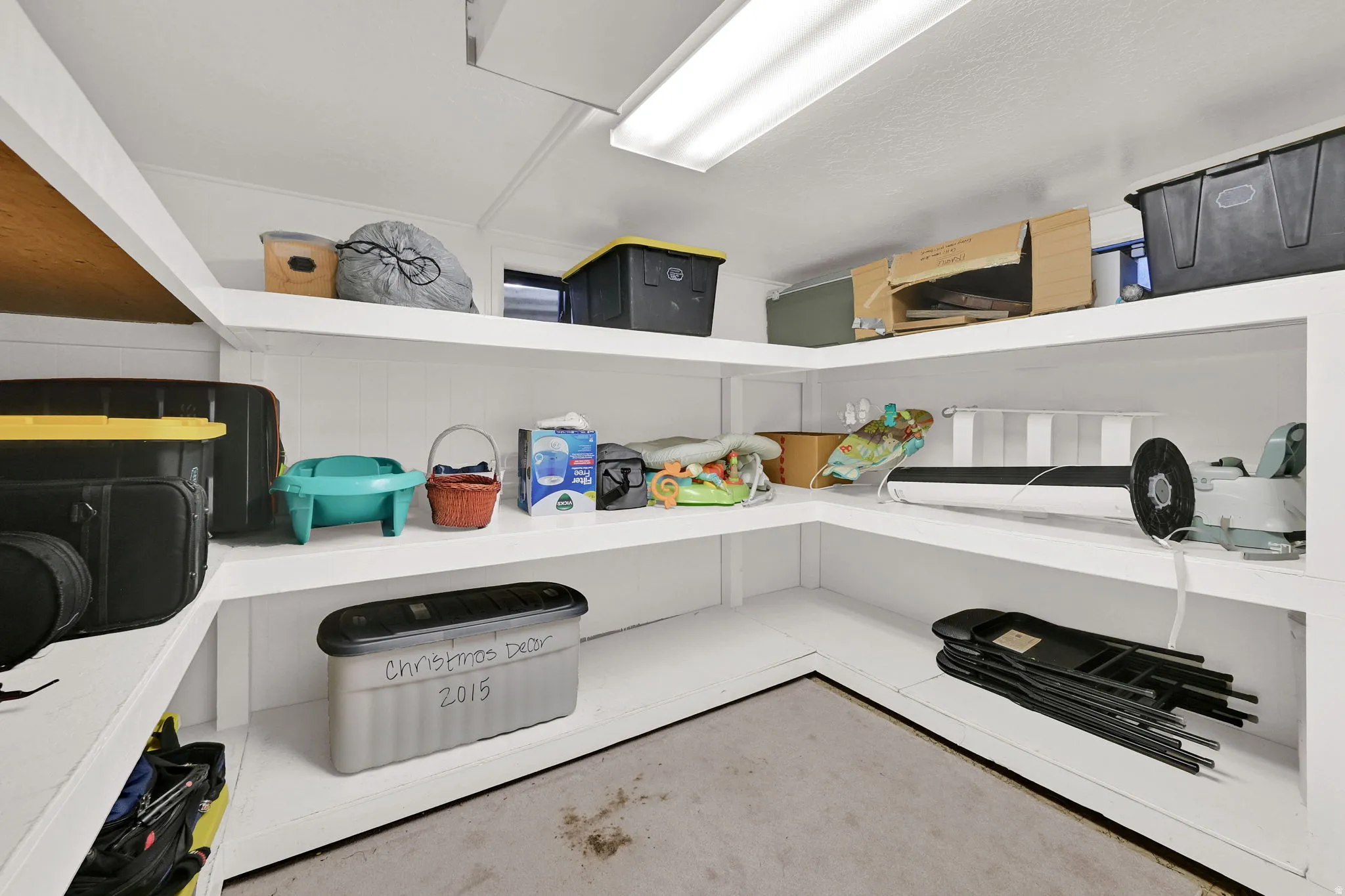 View of large storage area