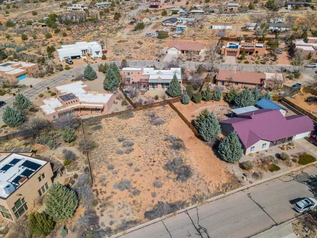 Aerial overview of property's location featuring a desert landscape