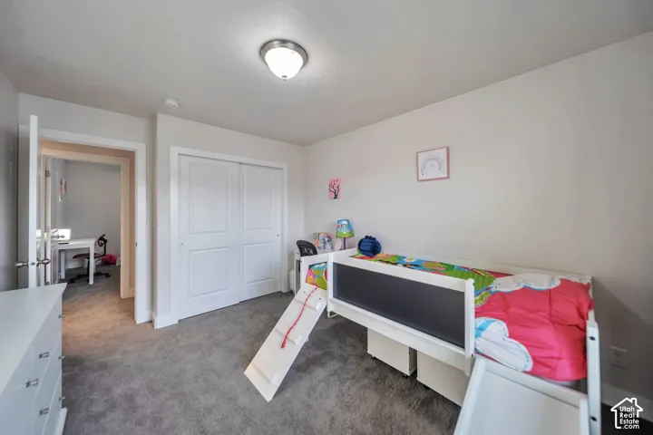 Carpeted bedroom