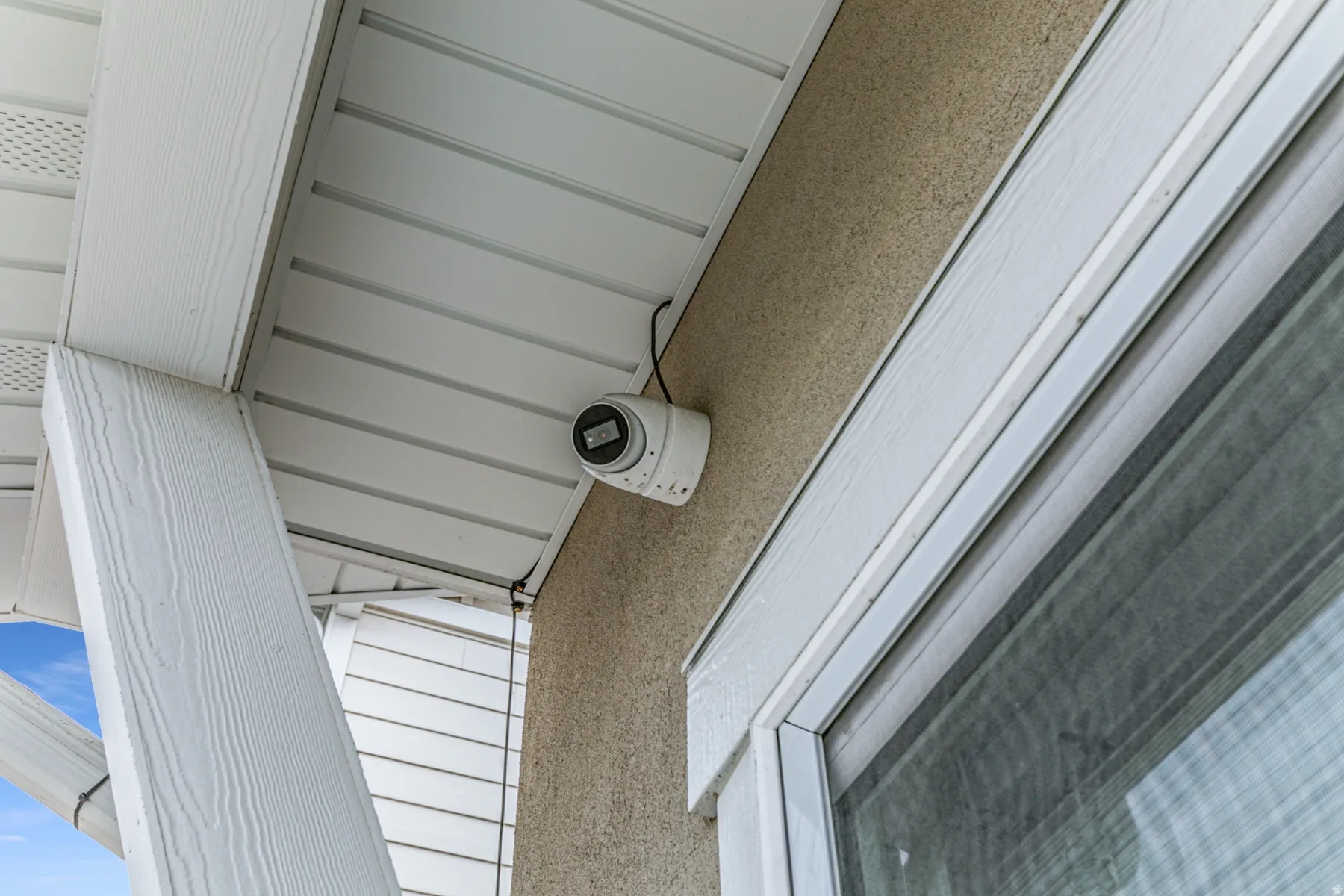 Exterior view of a security system