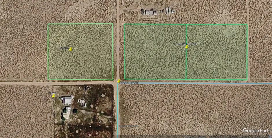 Map / location with property parcel outlined