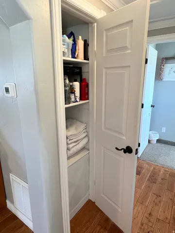 View of hall closet