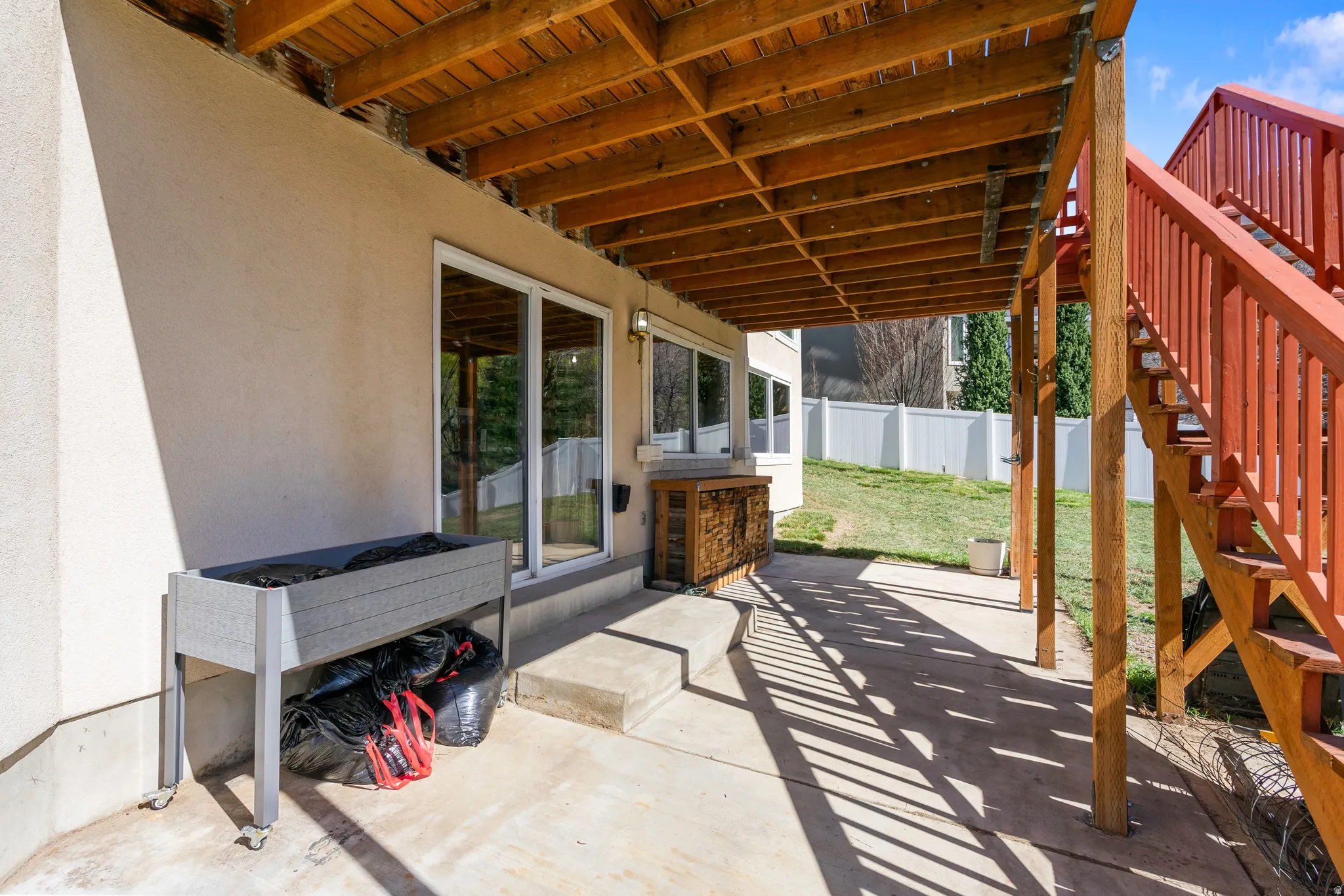 View of patio / terrace with stairs