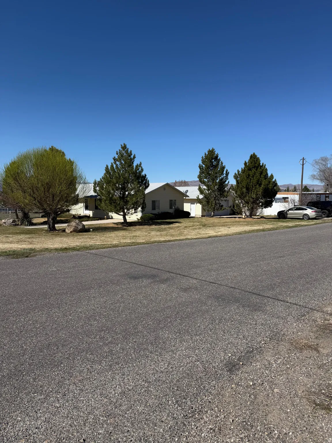 View of asphalt road