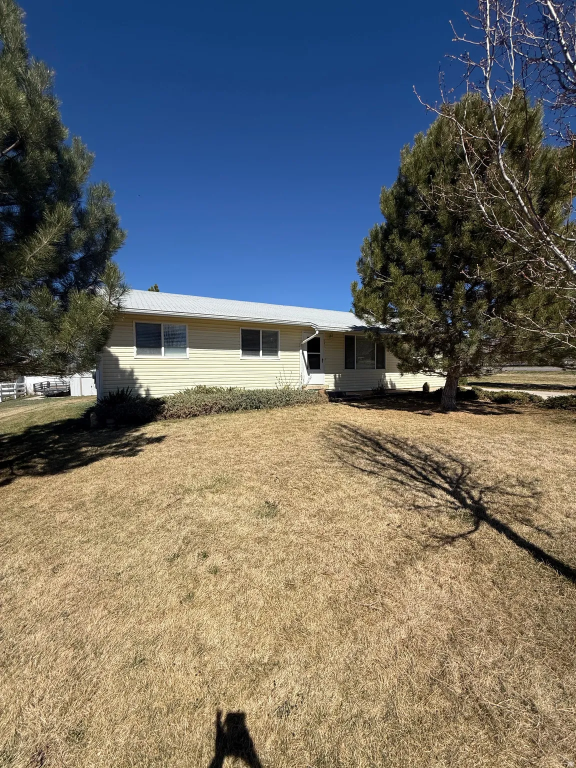 View of front of home featuring a front yard