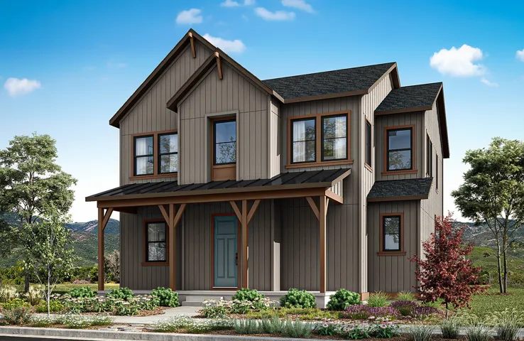 Exterior rendering for marketing purposes.  Colors and features may vary.