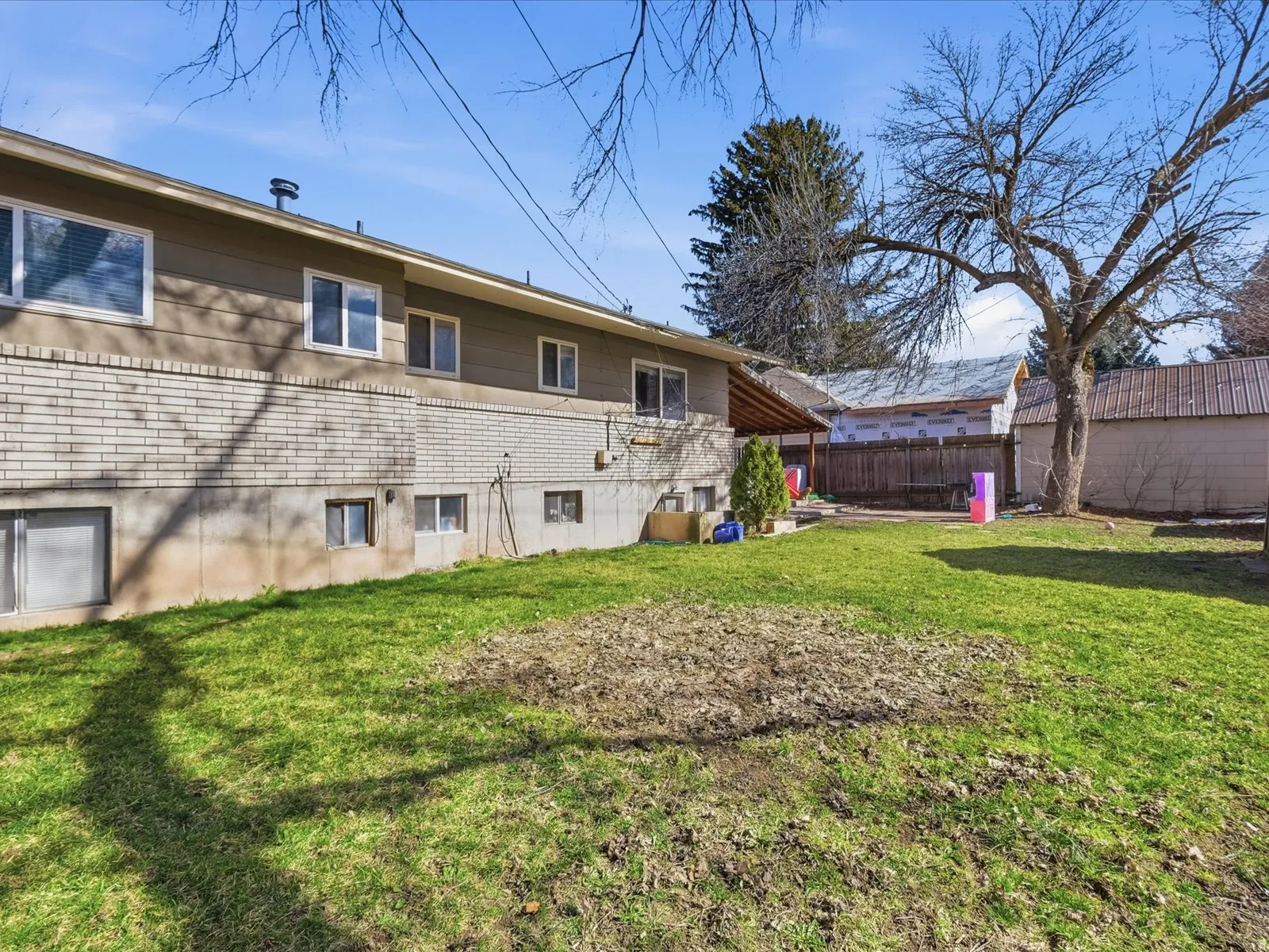 Rear view of property