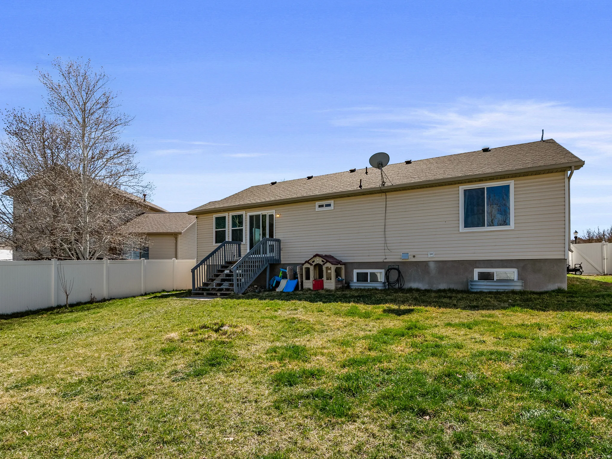 Rear view of house