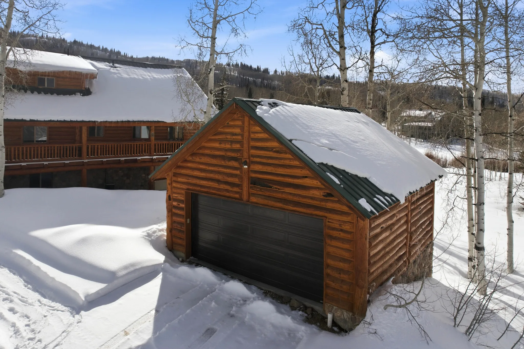 View of front facade with an outdoor structure