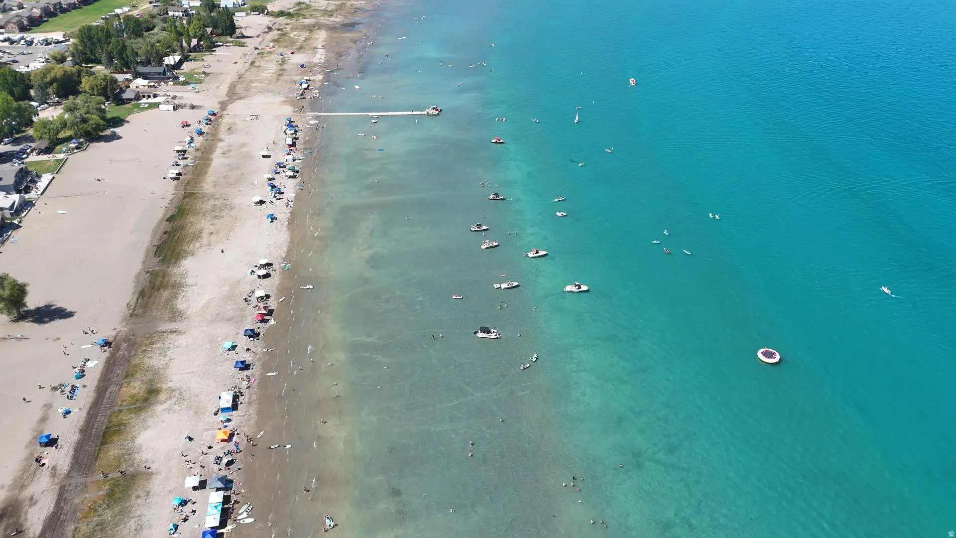 Drone / aerial view of local beach