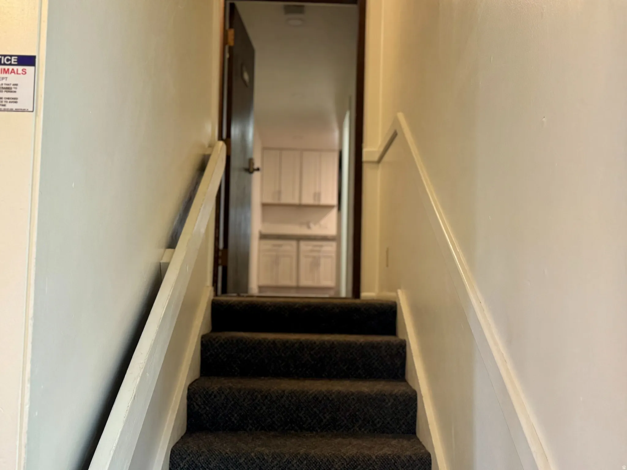View of stairway