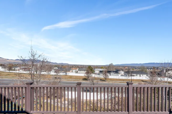 View of yard featuring a mountain view and a residential view