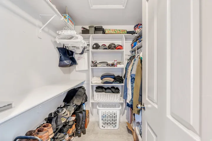 First of two primary suite closets!
