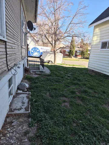 View of grassy yard