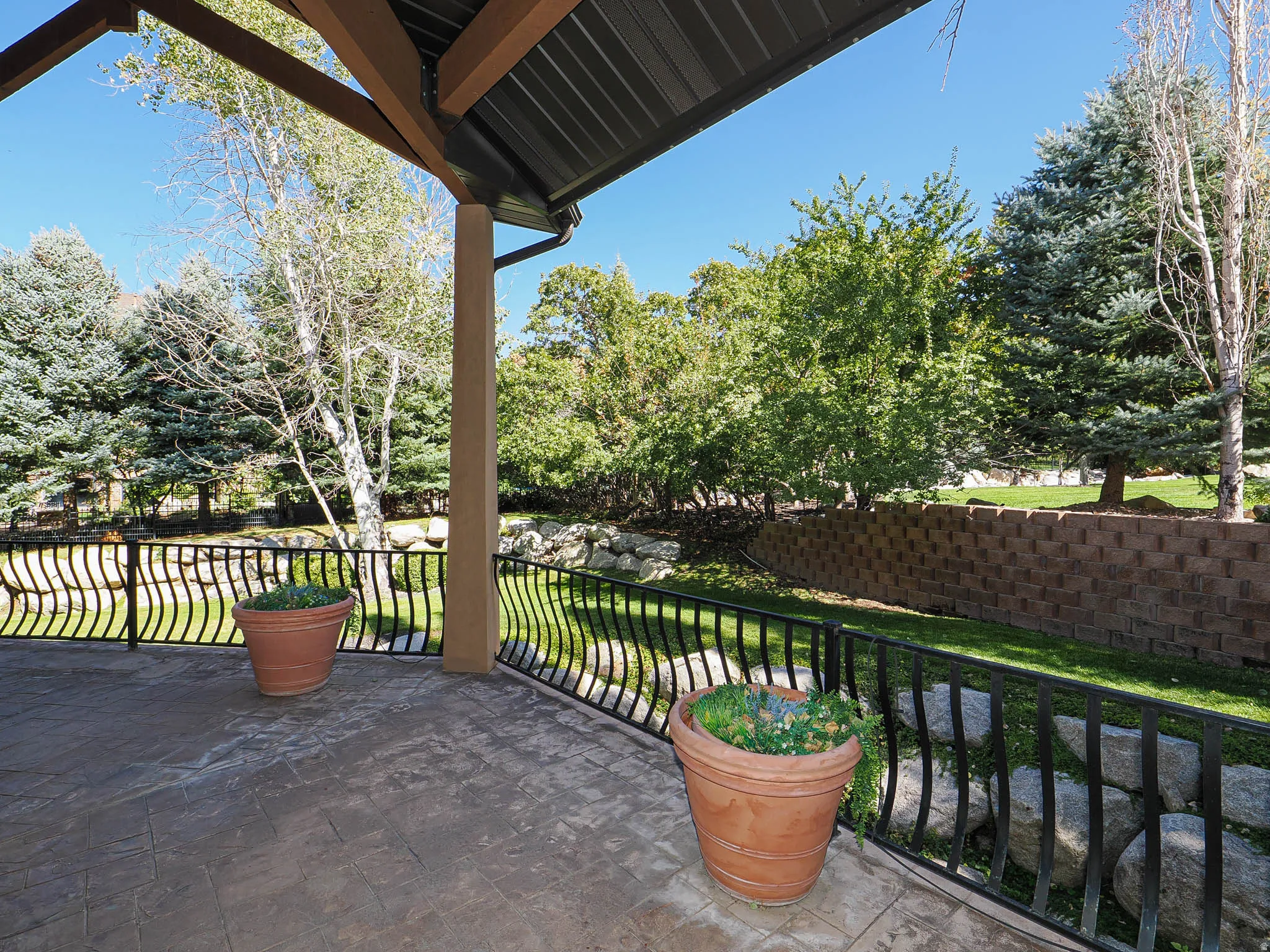 View of patio