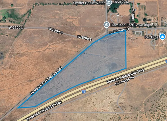 Map / location featuring property boundaries highlighted