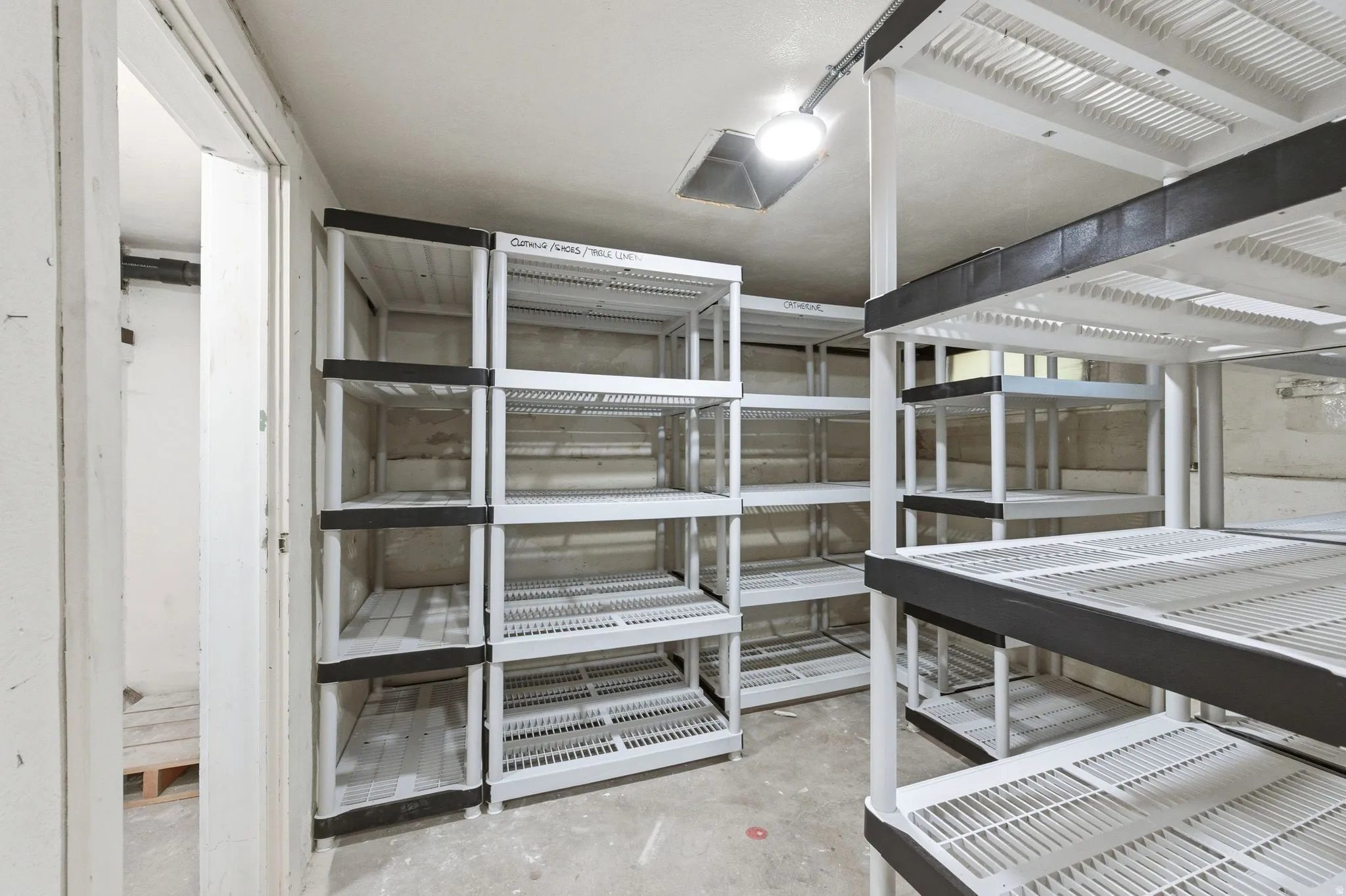 View of storage room