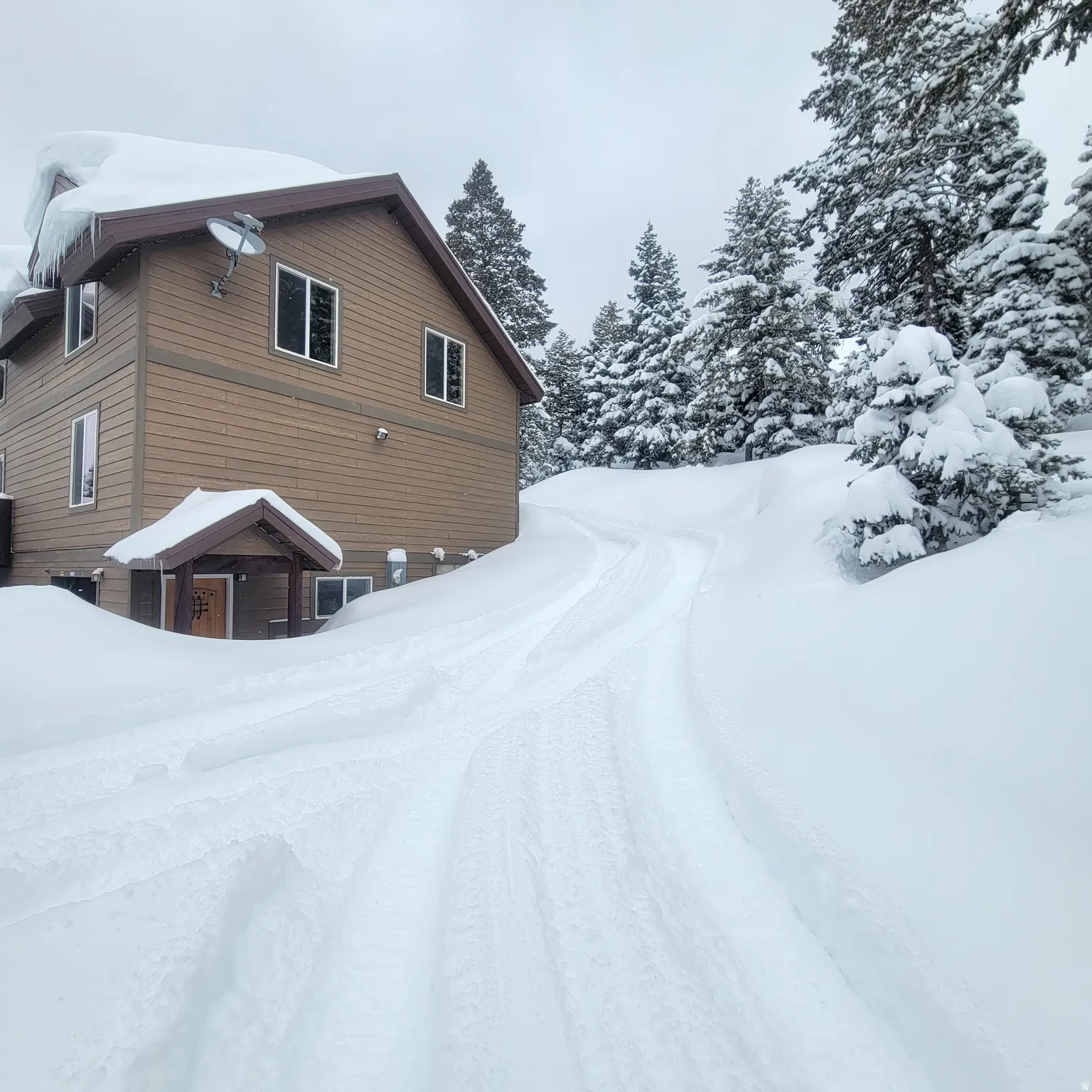 View of snowy exterior