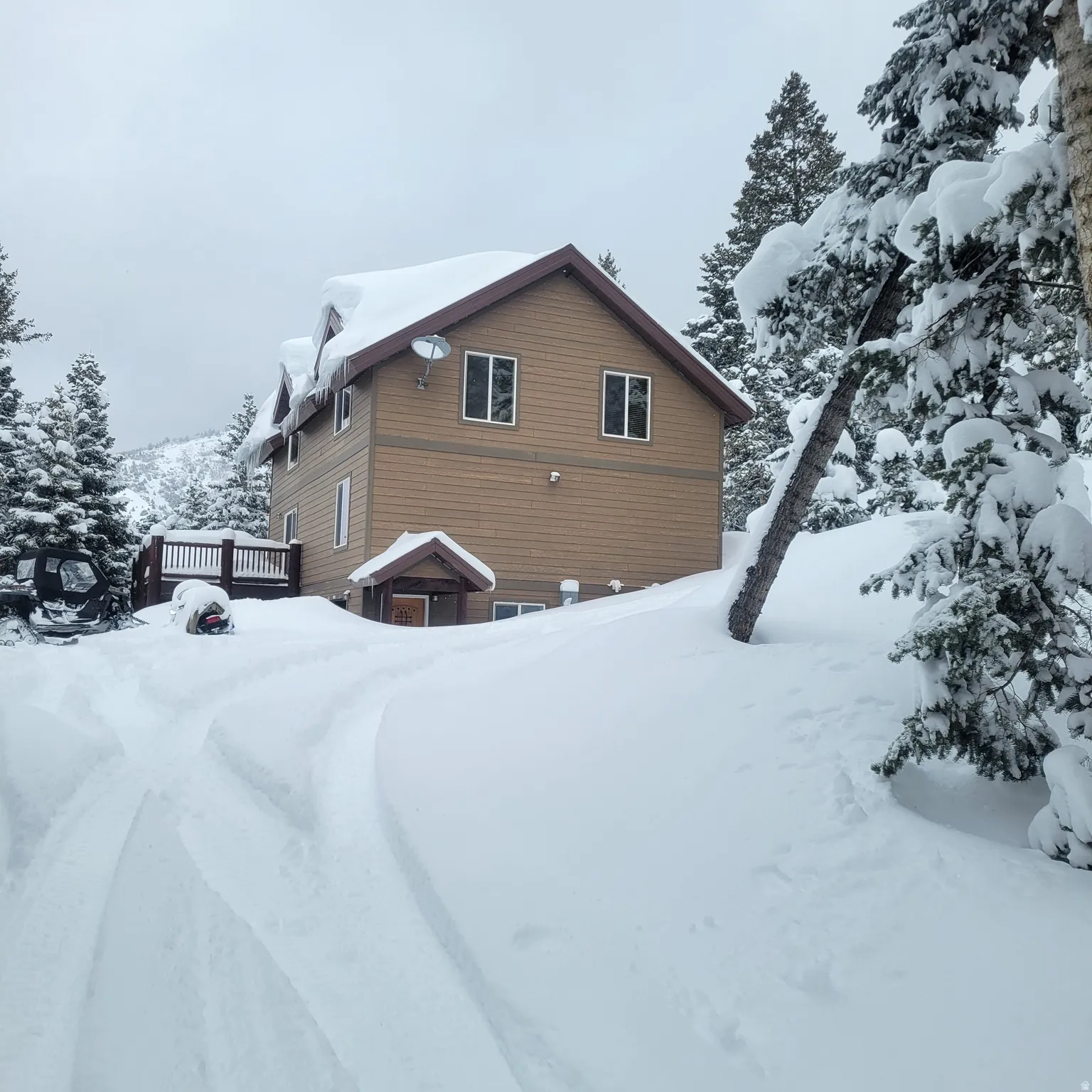 View of snow covered exterior